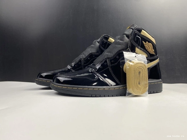 Chep Onekick 1 AIR GOLD BLACK METALLIC (2020) HIGH 555088-032 RETRO JORDAN 0823